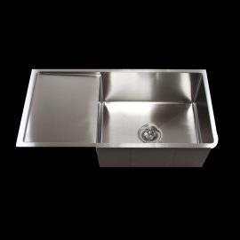 single bowl with drain straight sink